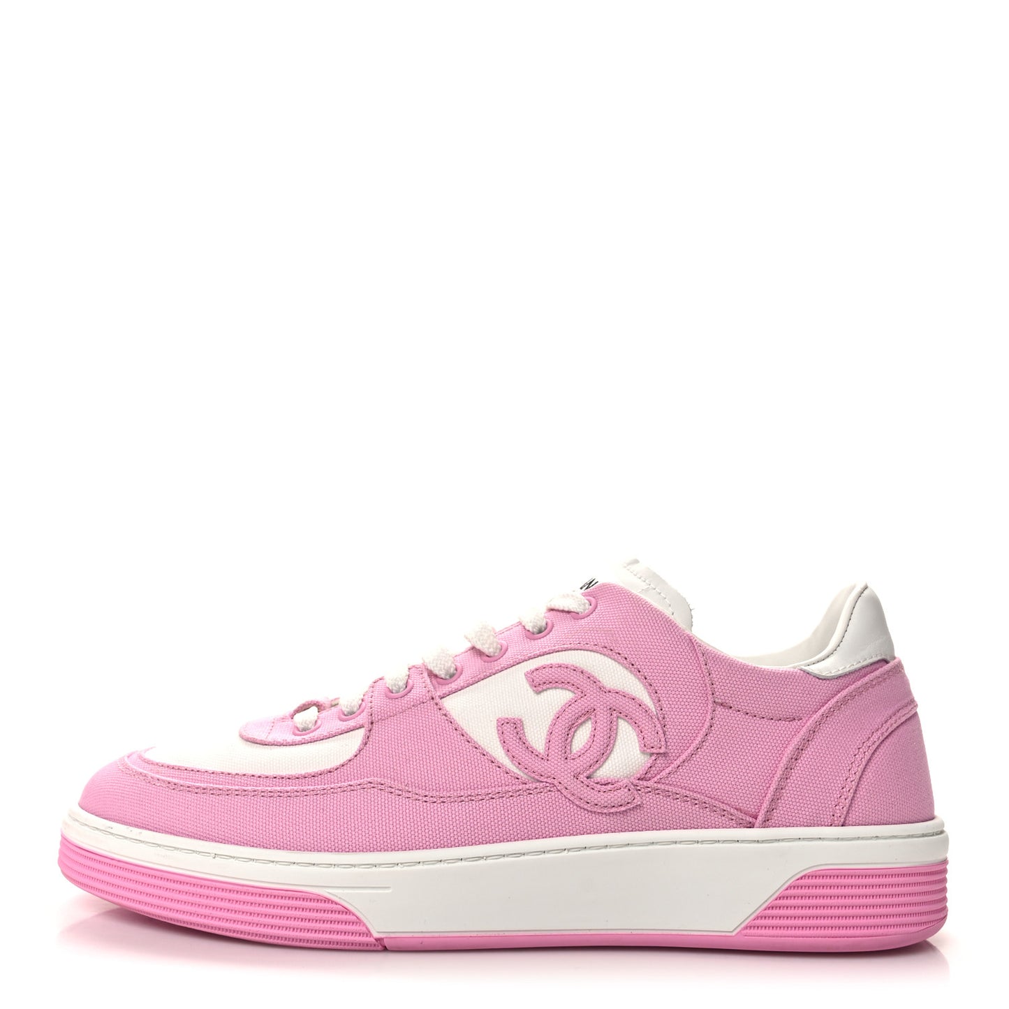 Cotton Sneakers 41 Pink White