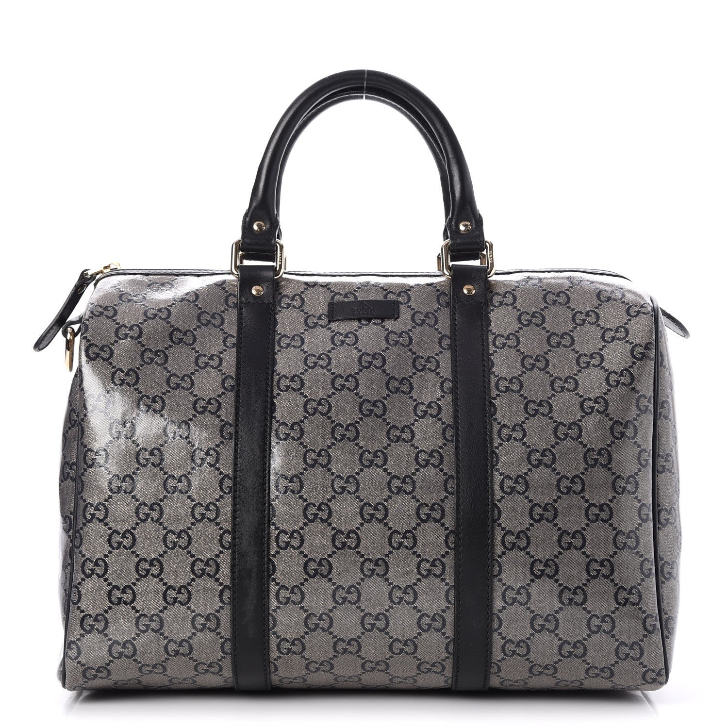 Gucci Crystal Monogram Medium Joy Boston Black 1 of 7