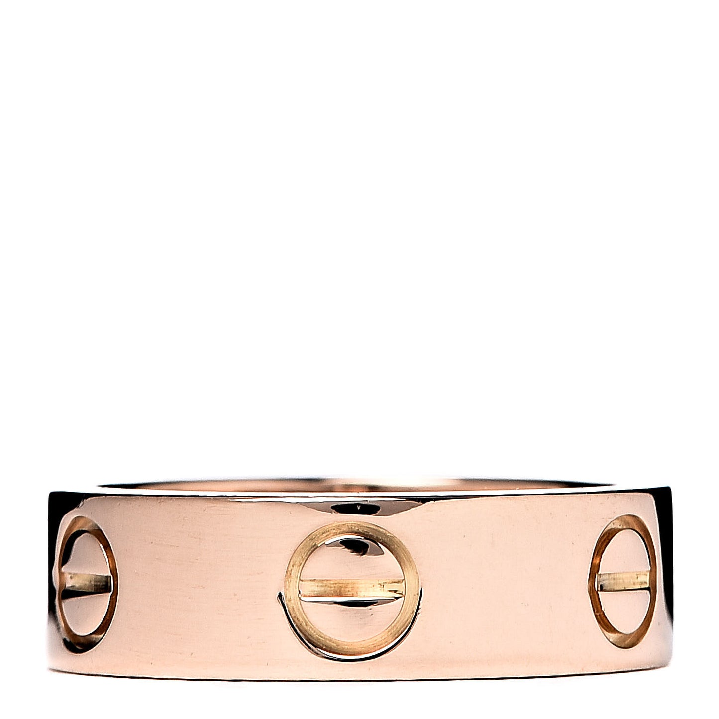 18K Pink Gold 5.5mm LOVE Ring 50 5.25