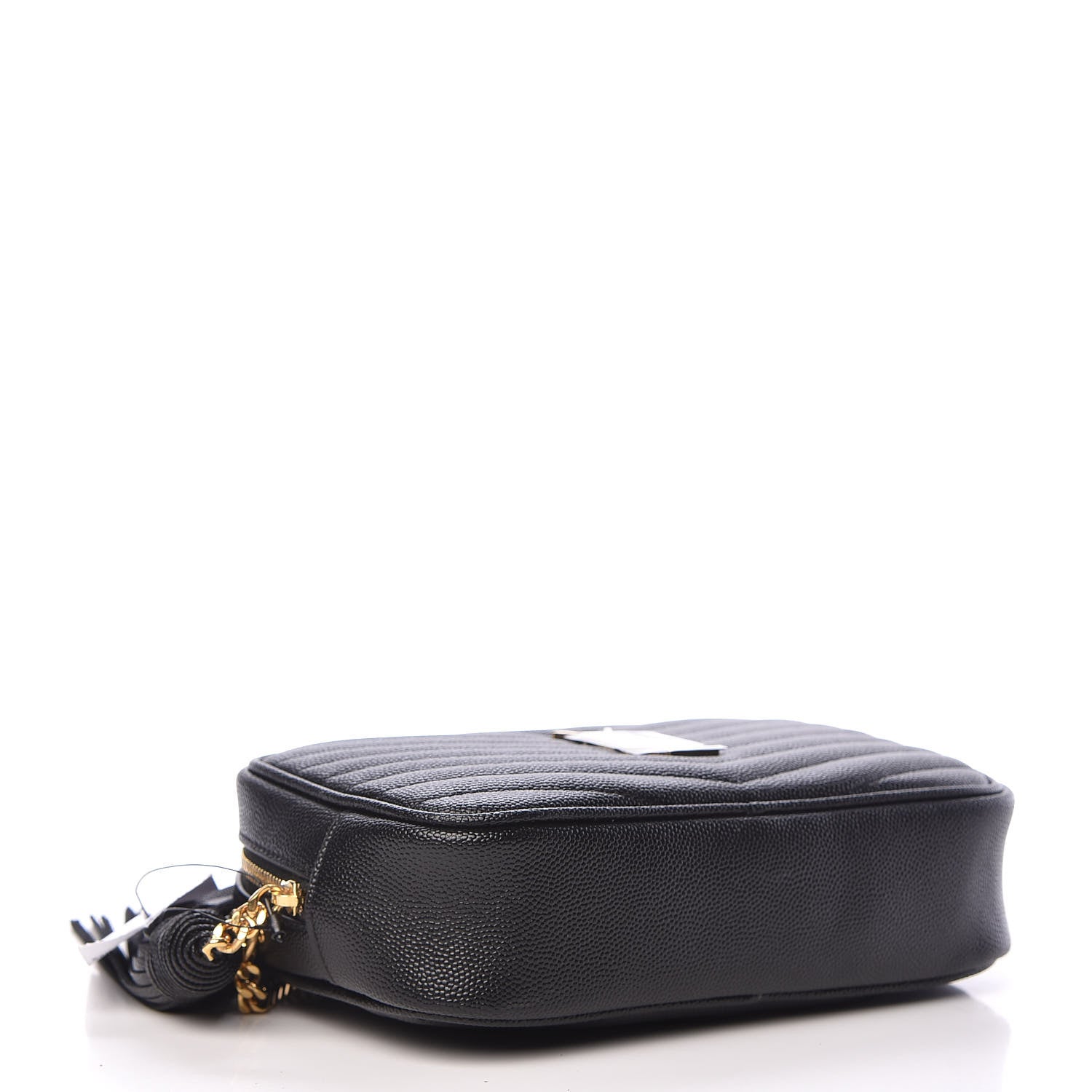 Saint Laurent Grain De Poudre Matelasse Monogram Mini Lou Camera Bag Black 4 of 10