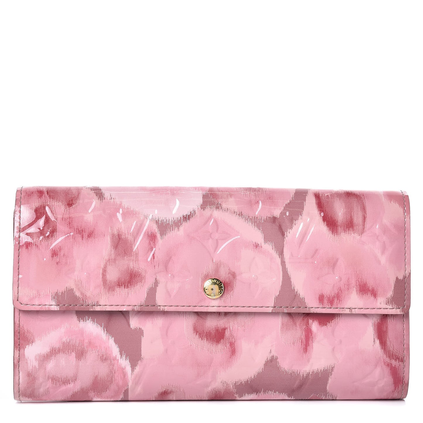 Vernis Ikat Sarah Wallet Rose Velours