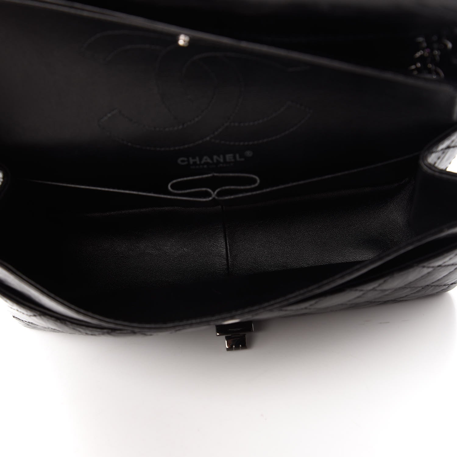 Chanel Aged Calfskin Quilted 2.55 Reissue 226 Flap So Black 5 of 11