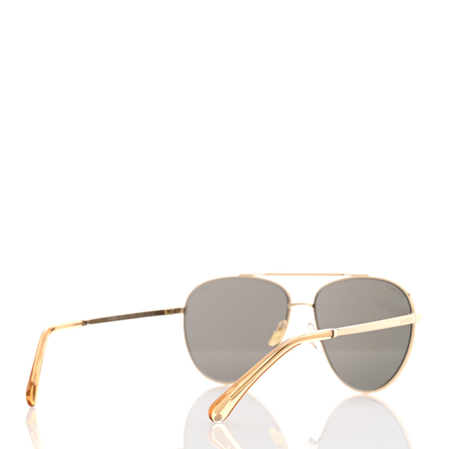 Chanel Metal Aviator Sunglasses 4279-B Gold 4 of 8