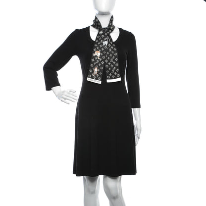 Louis Vuitton Silk Catogram Classic Bandeau Black 2 of 4