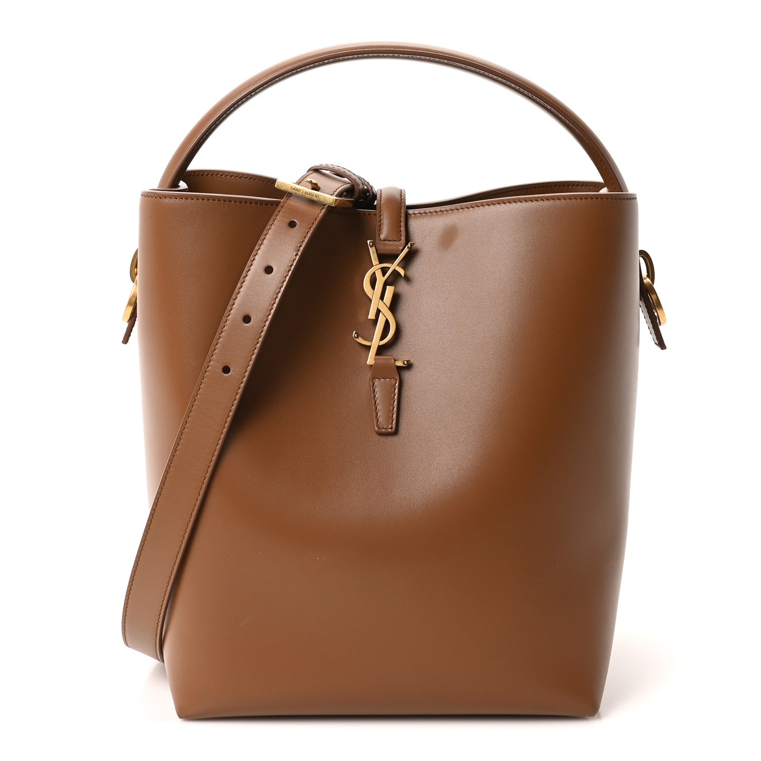 Saint Laurent Shiny Calfskin Le 37 Bucket Bag Fox 1 of 10