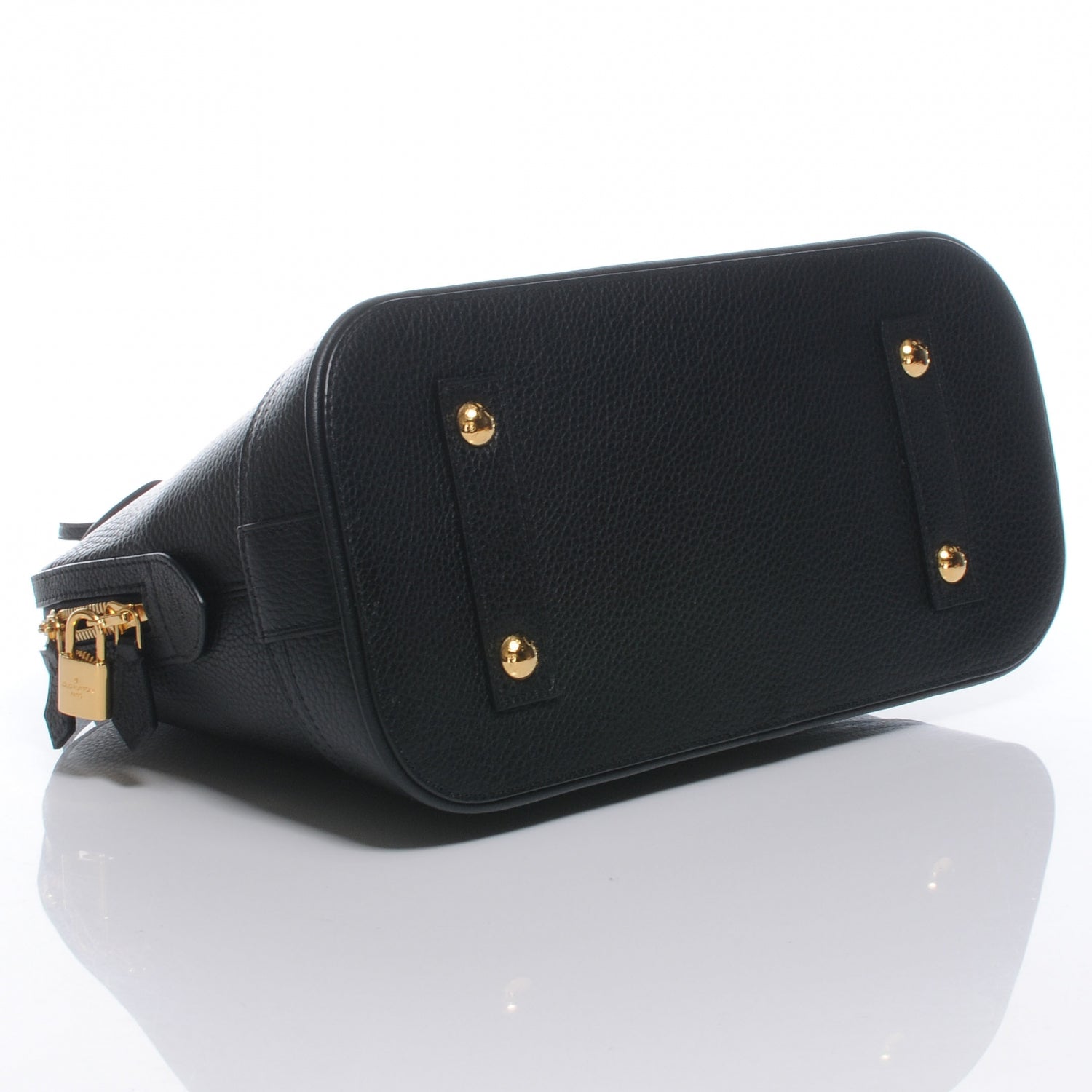 Louis Vuitton Taurillon Alma MM Black 4 of 7