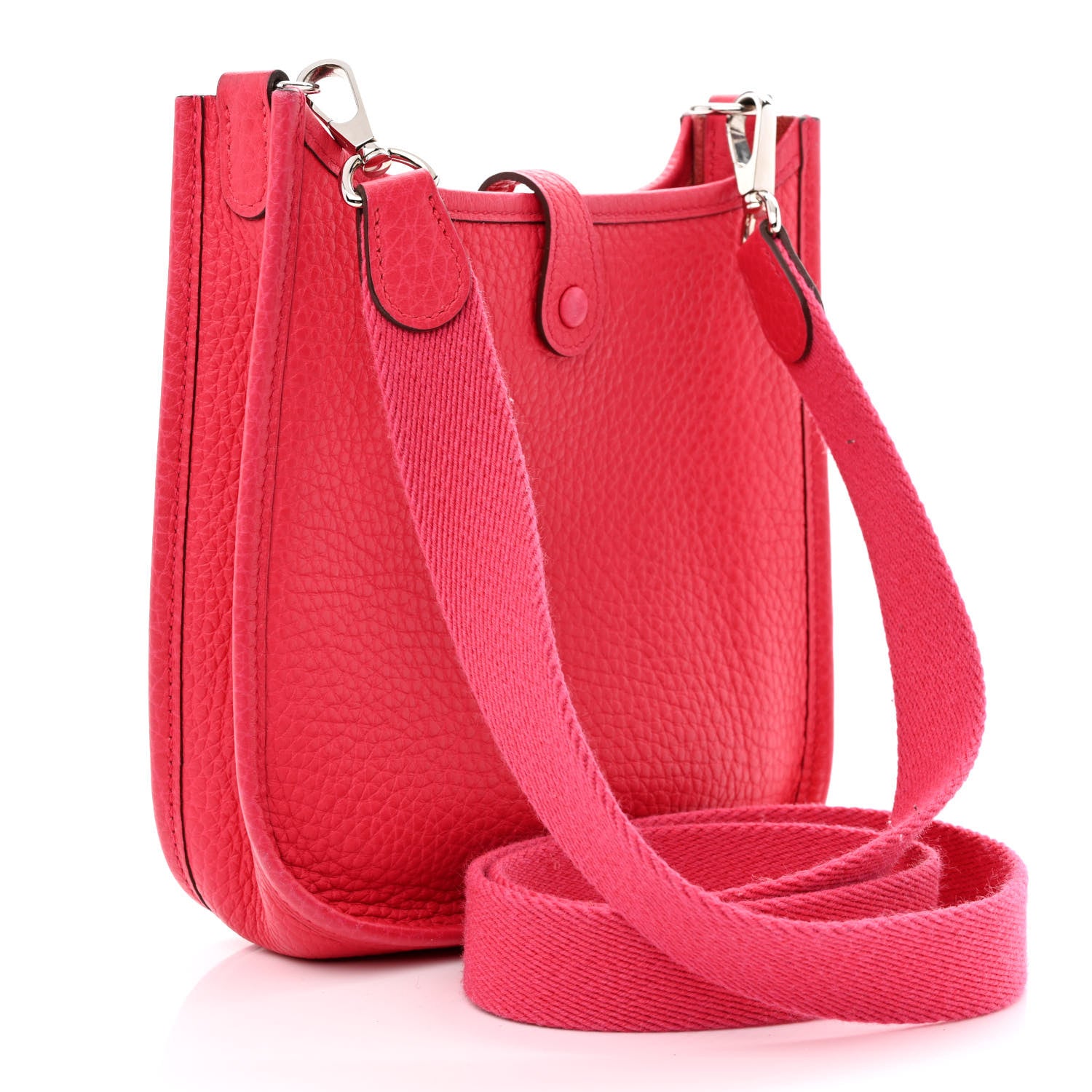 Hermes Taurillon Clemence Evelyne TPM Rose Extreme 3 of 10