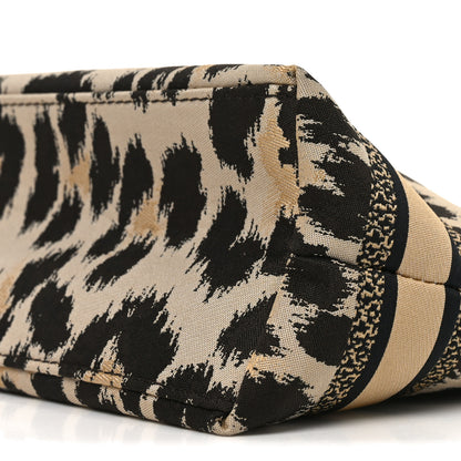 Christian Dior Canvas Mizza Embroidered Leopard DiorTravel Nomad Pouch Beige 10 of 10