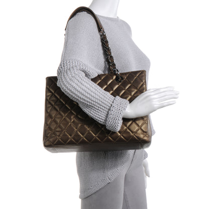 Chanel Metallic Caviar Grand Shopping Tote GST Bronze 2 of 7