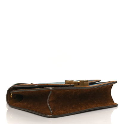 Saint Laurent Denim Carre Satchel Dusty Blue Dark Land 4 of 10