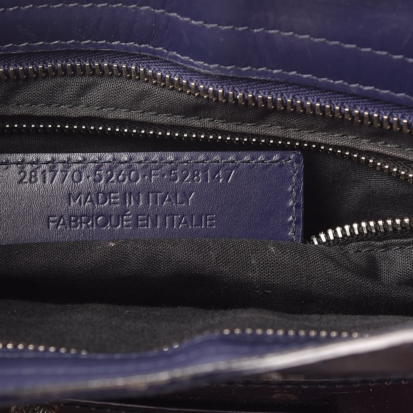Smooth Calfskin Metallic Patent Giant 12 Silver Hardware City Ultraviolet