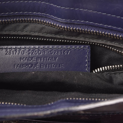 Balenciaga Smooth Calfskin Metallic Patent Giant 12 Silver Hardware City Ultraviolet 9 of 22