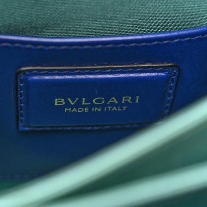 Bulgari Calfskin Serpenti Forever Top Handle Blue 7 of 15
