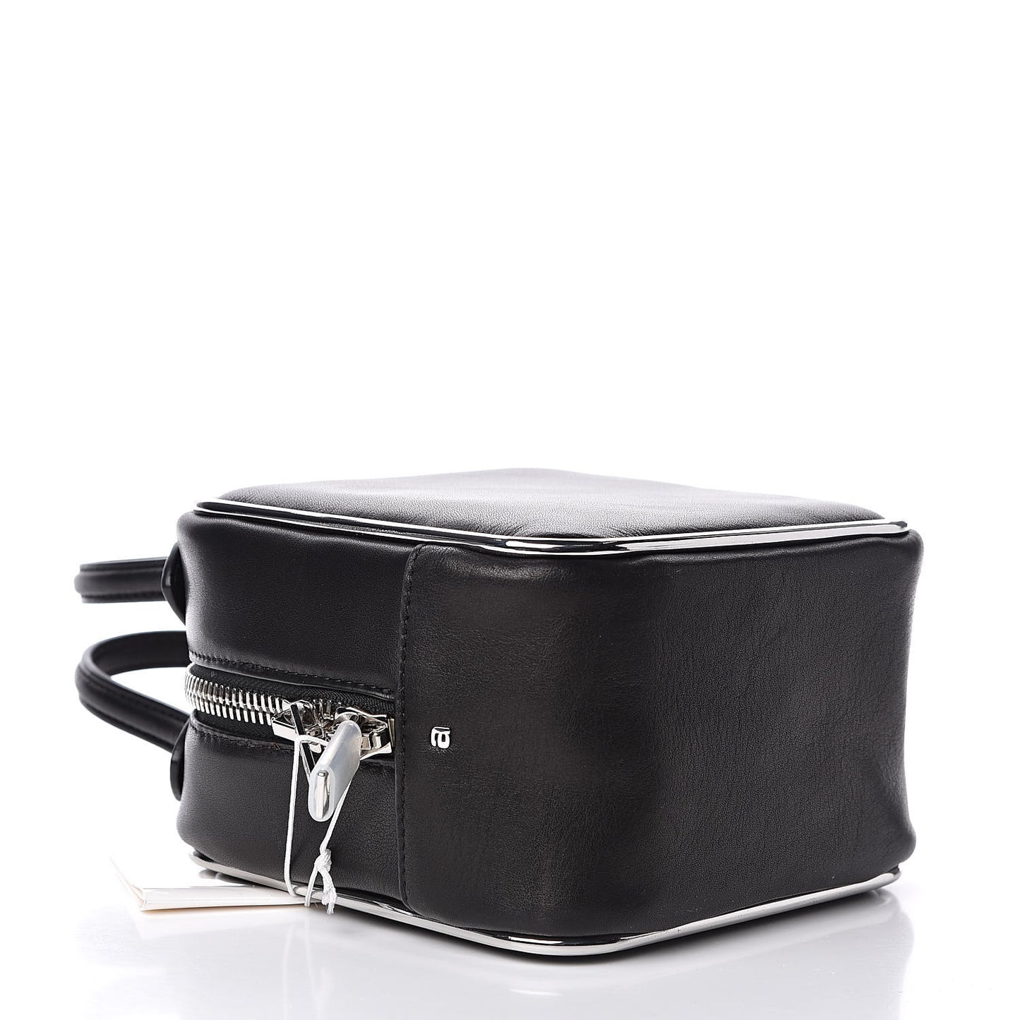 Supple Calfskin Halo Top Handle Bag Black