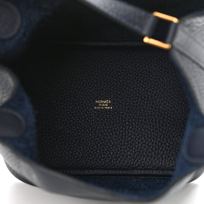 Hermes Taurillon Clemence Picotin Lock 18 PM Bleu Nuit 5 of 11