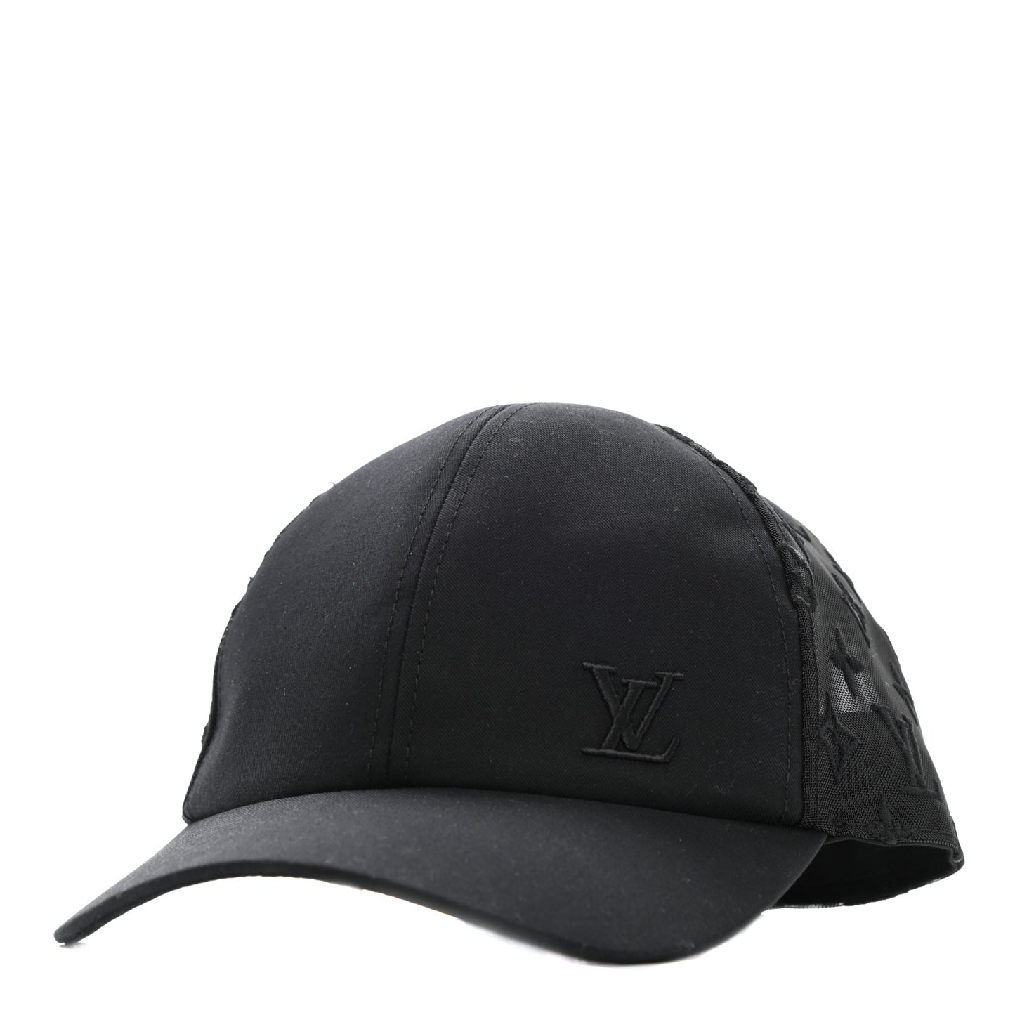 Monogram Mesh Cotton Cap L Black