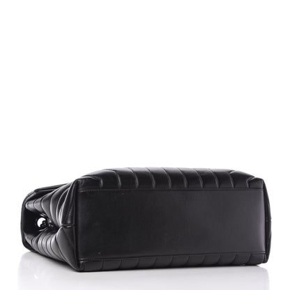 Saint Laurent Calfskin Y Quilted Monogram Medium Loulou Chain Satchel Black 4 of 10