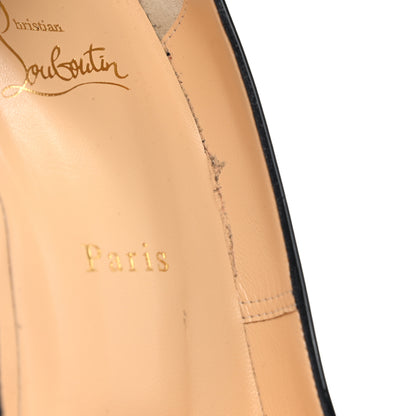 Christian Louboutin Patent New Very Prive 120 Pumps 39 Black Red 8 of 11