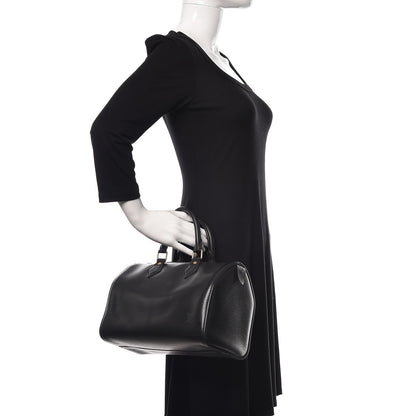Louis Vuitton Epi Speedy 25 Black 2 of 11