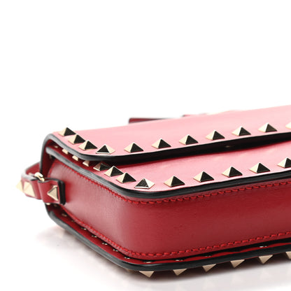Valentino Garavani Vitello Rockstud Crossbody Bag Rosso Valentino 9 of 10