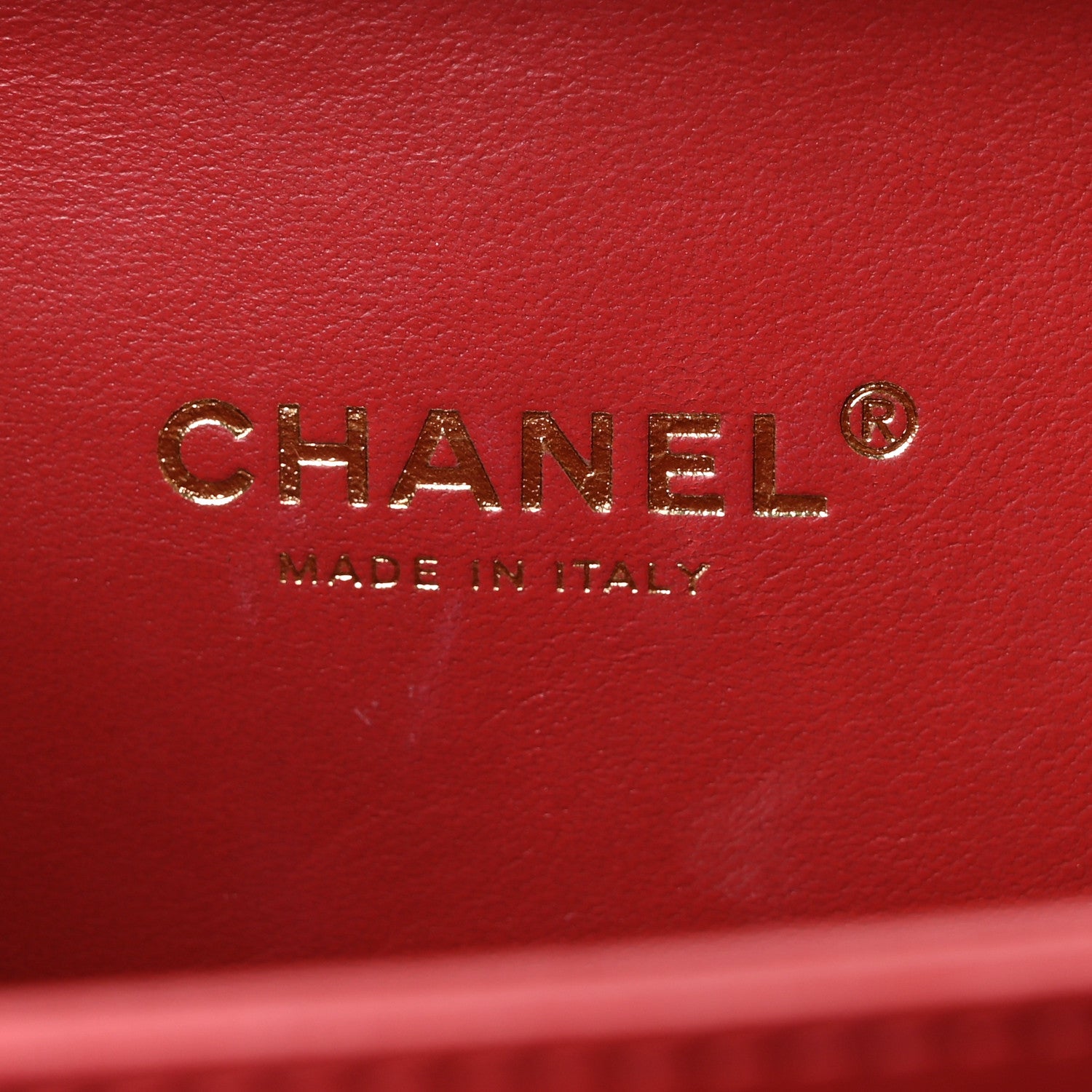 Chanel Goatskin Quilted Small CC Filigree Vanity Case Red 6 of 10