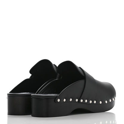 Hermes Calfskin Calya Mules 40 Black 4 of 10