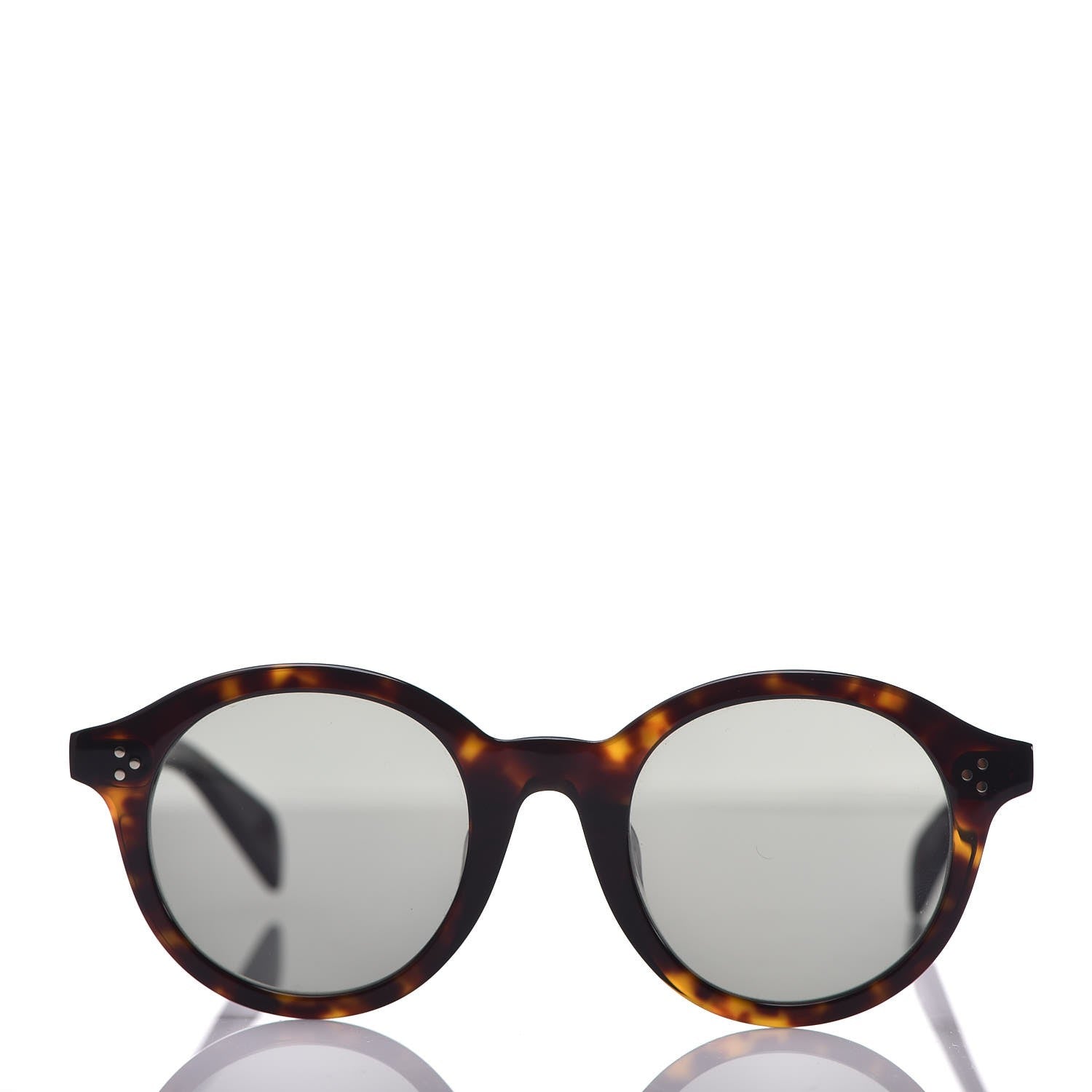 Celine Round Sunglasses CL40034F Dark Havana 2 of 7