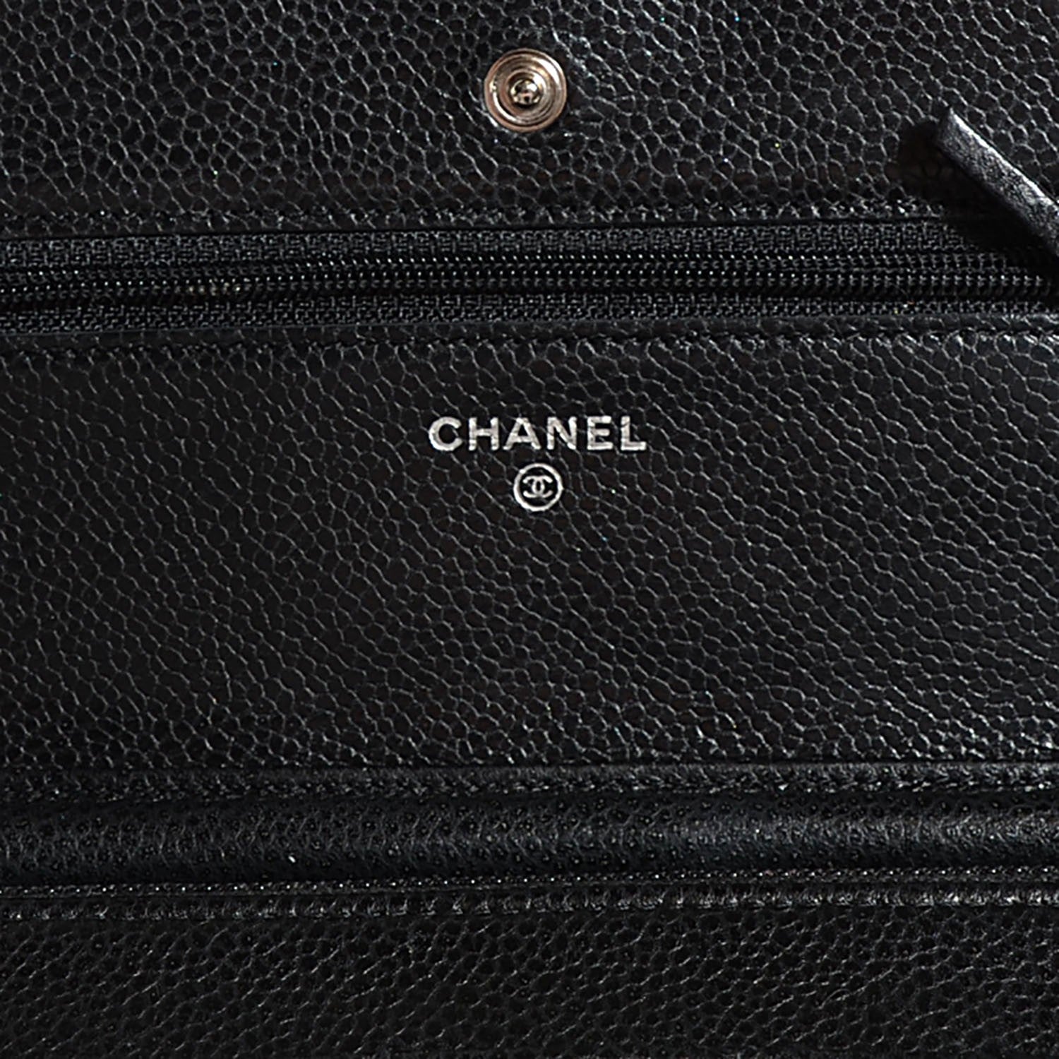 Chanel Caviar Quilted Wallet On Chain WOC Black 6 of 8