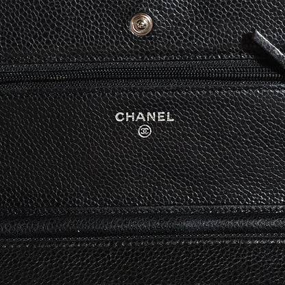 Chanel Caviar Quilted Wallet On Chain WOC Black 6 of 8