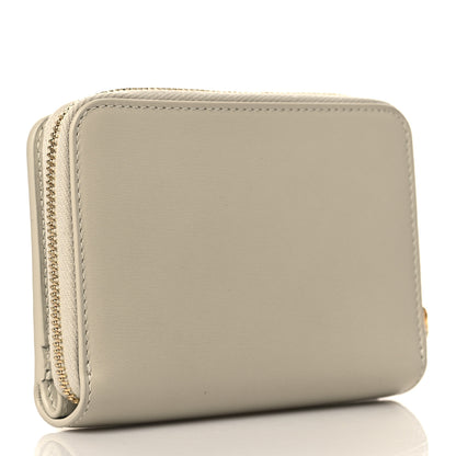 Saint Laurent Calfskin Compact Zip Around Wallet Crema Soft 3 of 6