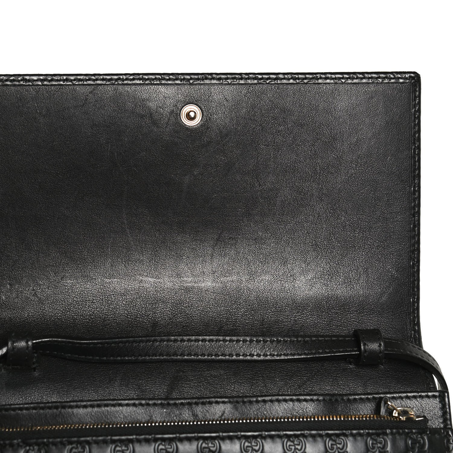 Gucci Microguccissima Crossbody Wallet Black 11 of 12