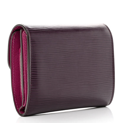 Louis Vuitton Epi Joey Wallet Cassis 3 of 10
