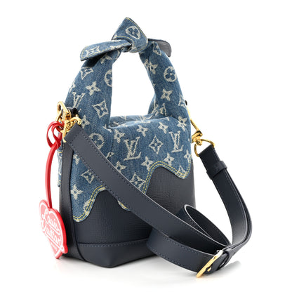 Louis Vuitton X NIGO Taurillon Monogram Denim Japanese Cruiser Blue 3 of 9