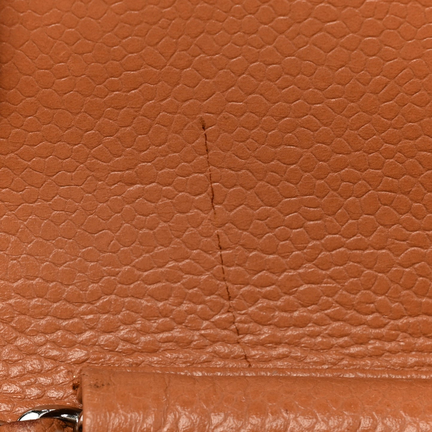 Caviar Quilted Wallet On Chain WOC Light Brown