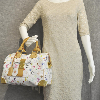 Louis Vuitton Monogram Multicolor Speedy 30 White 2 of 9