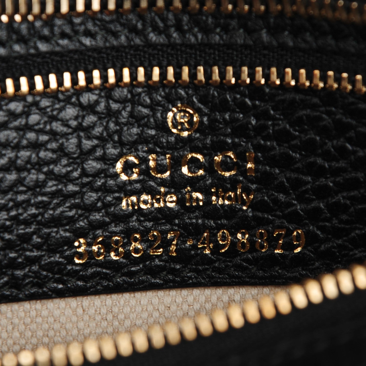 Gucci Dollar Calfskin Mini Swing Top Handle Bag Black 6 of 6