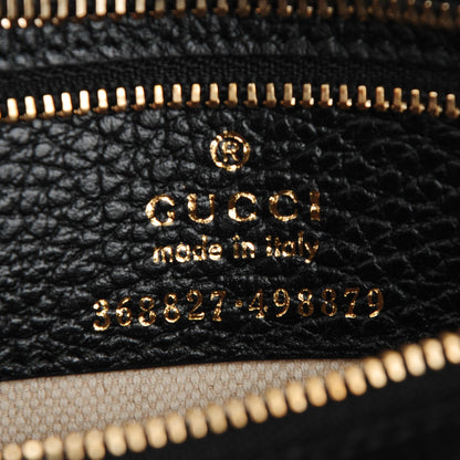 Gucci Dollar Calfskin Mini Swing Top Handle Bag Black 6 of 6