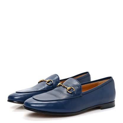 Gucci Malaga Kid Womens Jordaan Loafers 40 Blue Agata 3 of 9