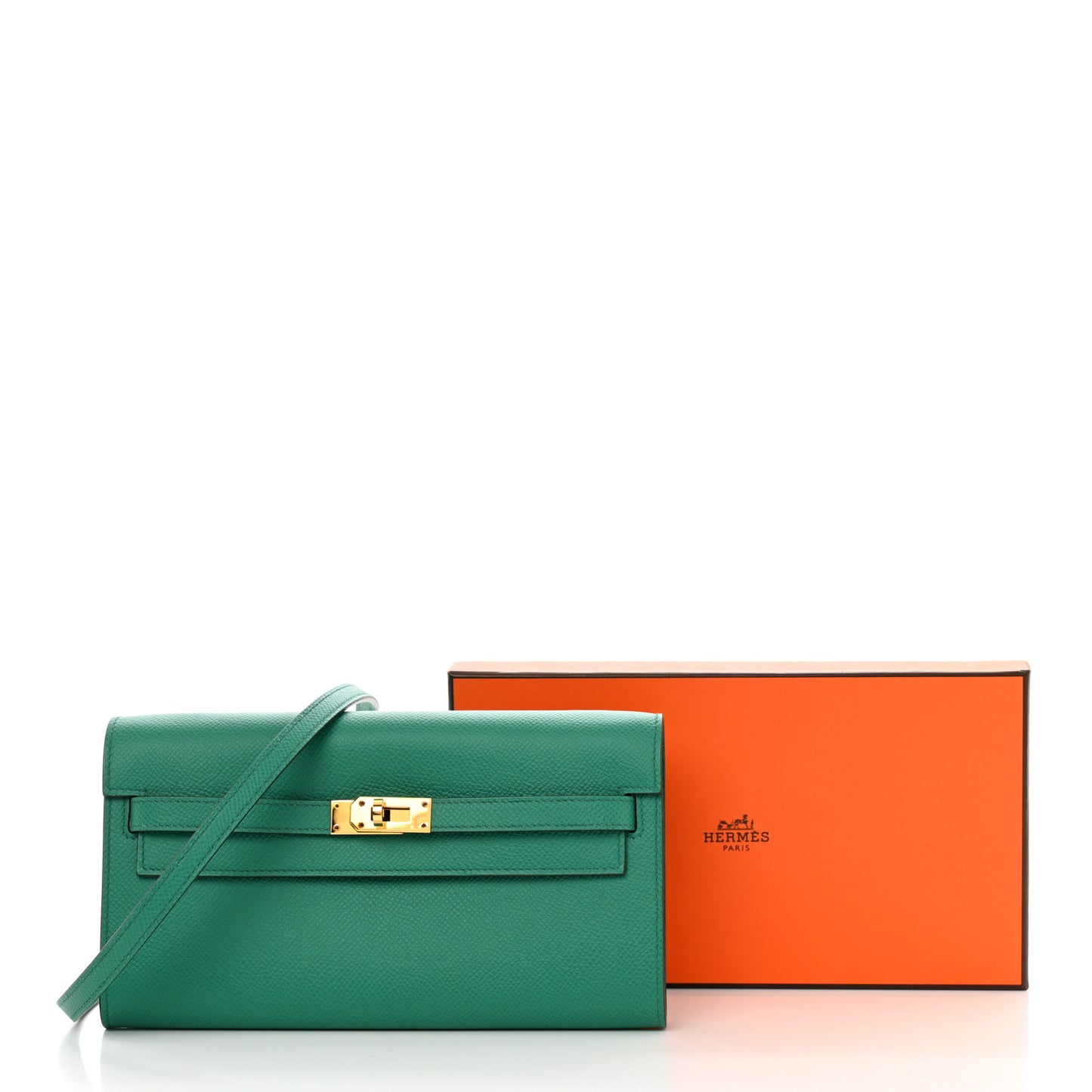 Epsom Kelly Wallet To Go Vert Jade