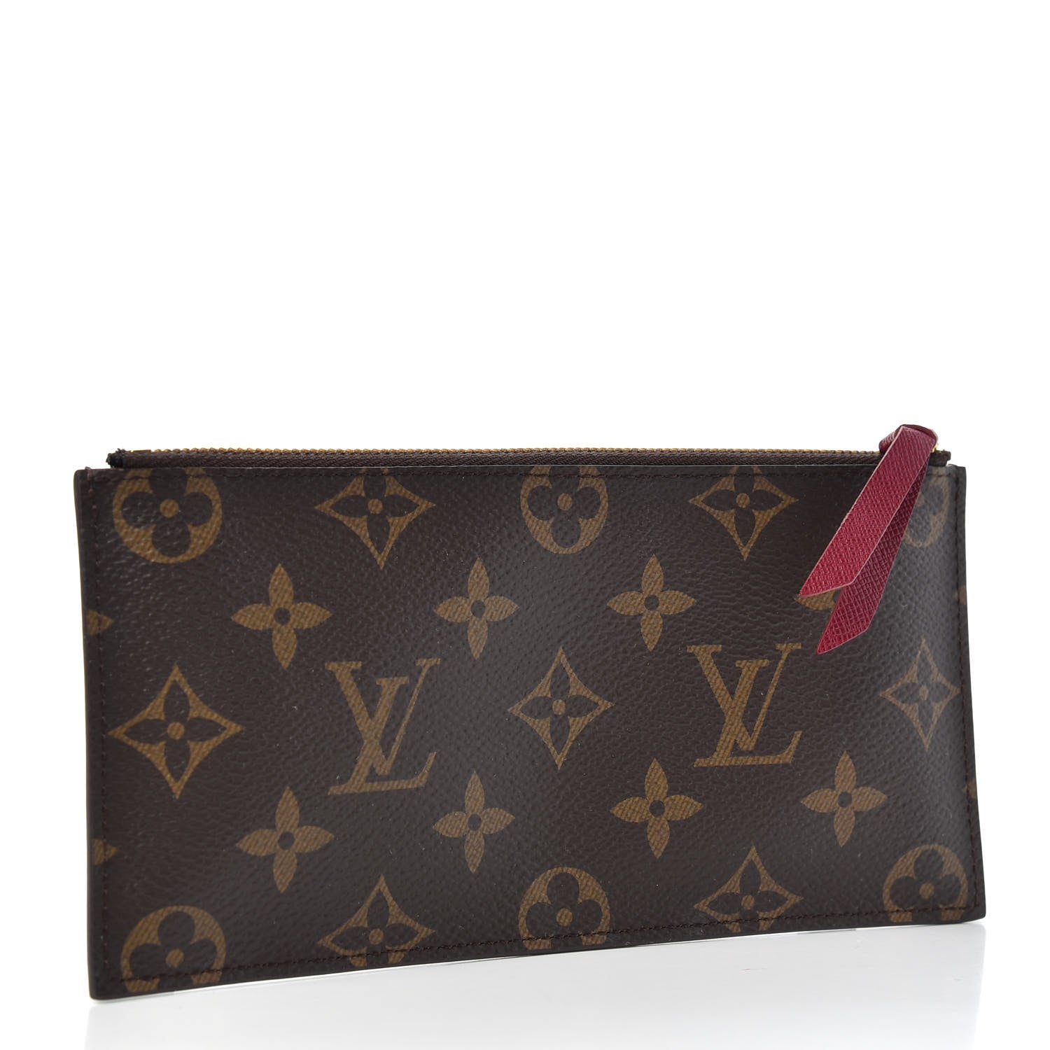 Louis Vuitton Monogram Felicie Chain Wallet Zippered Insert Fuchsia 3 of 6