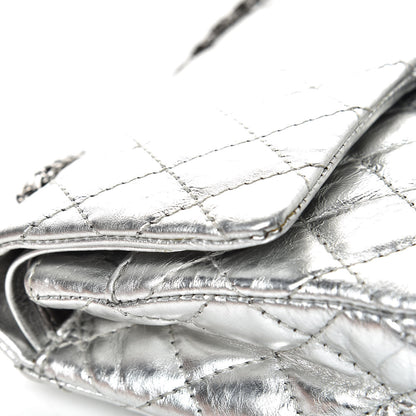 Chanel Metallic Aged Calfskin Quilted 2.55 Reissue 225 Flap Silver 16 of 16