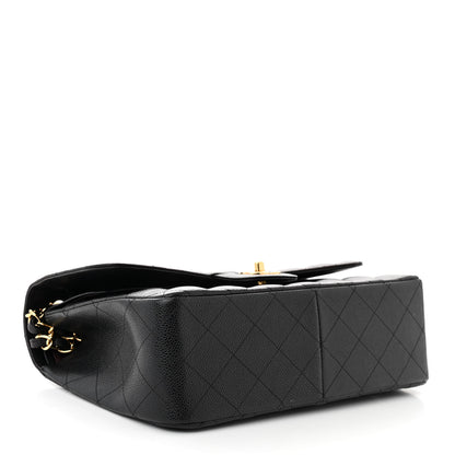 Chanel Caviar Quilted Jumbo Double Flap Black 4 of 12