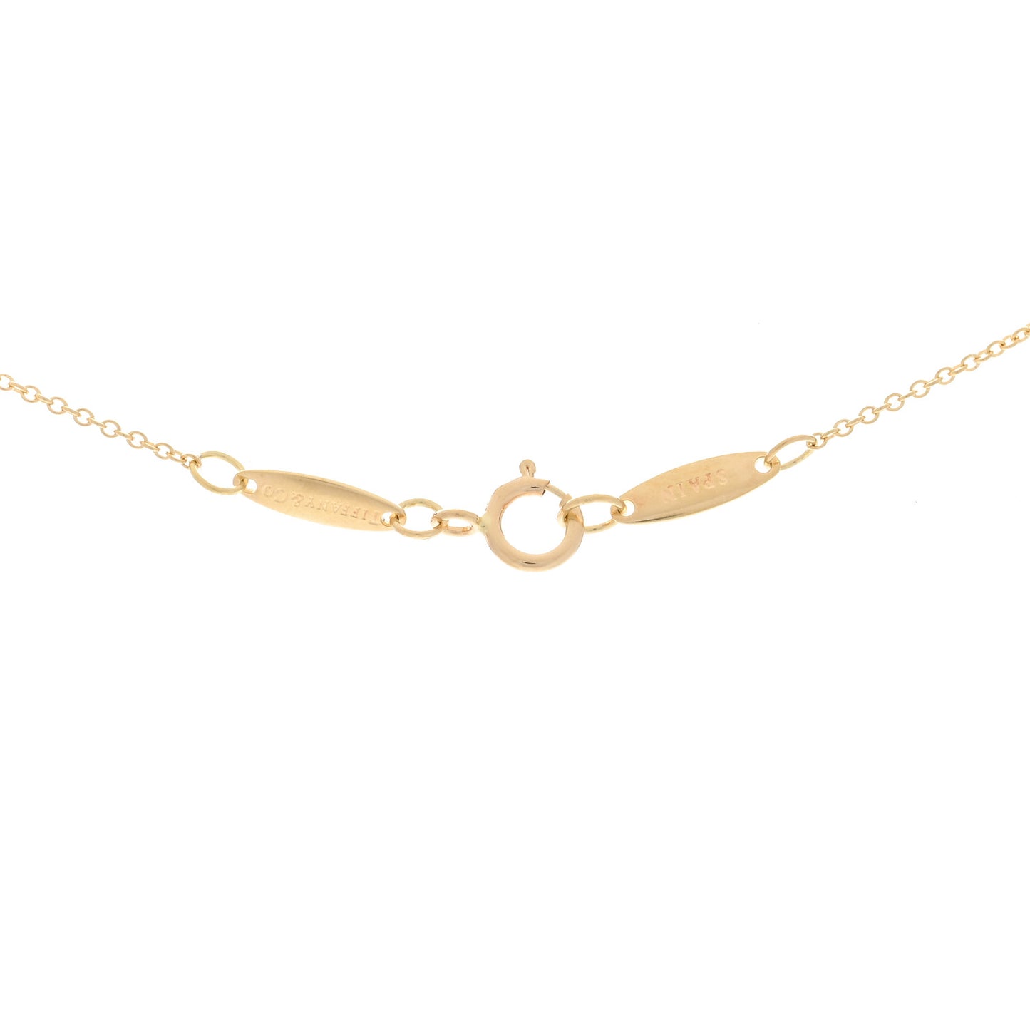 18K Yellow Gold 6.5mm Elsa Peretti Bean Pendant Necklace