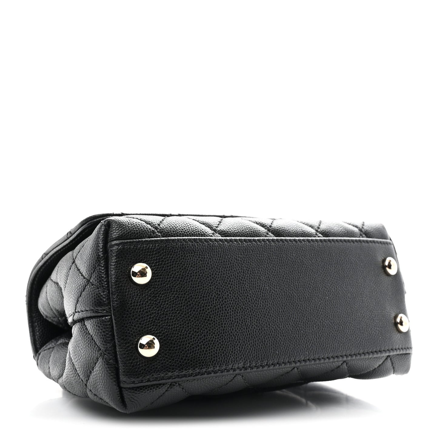 Caviar Quilted Extra Mini Coco Handle Flap Black