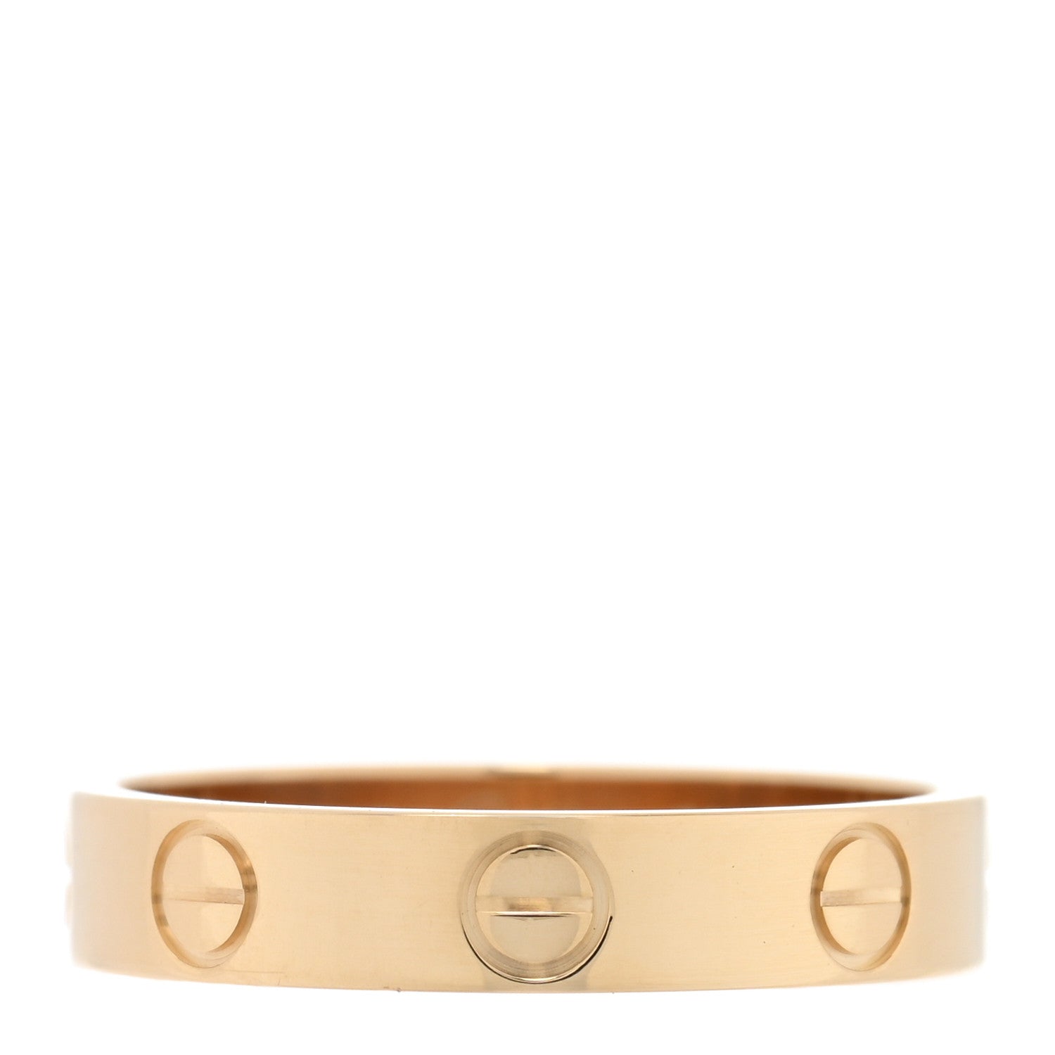 Cartier 18K Yellow Gold 3.5mm LOVE Wedding Band Ring 51 5.75 1 of 5