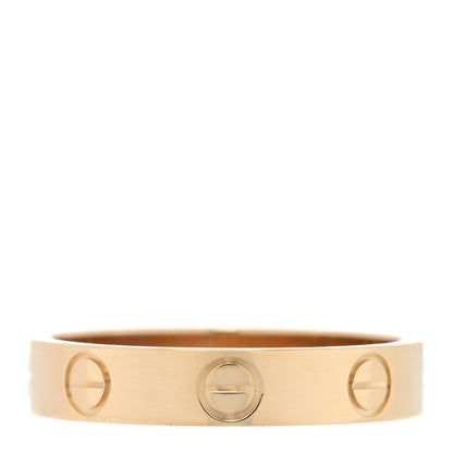 Cartier 18K Yellow Gold 3.5mm LOVE Wedding Band Ring 51 5.75 1 of 5