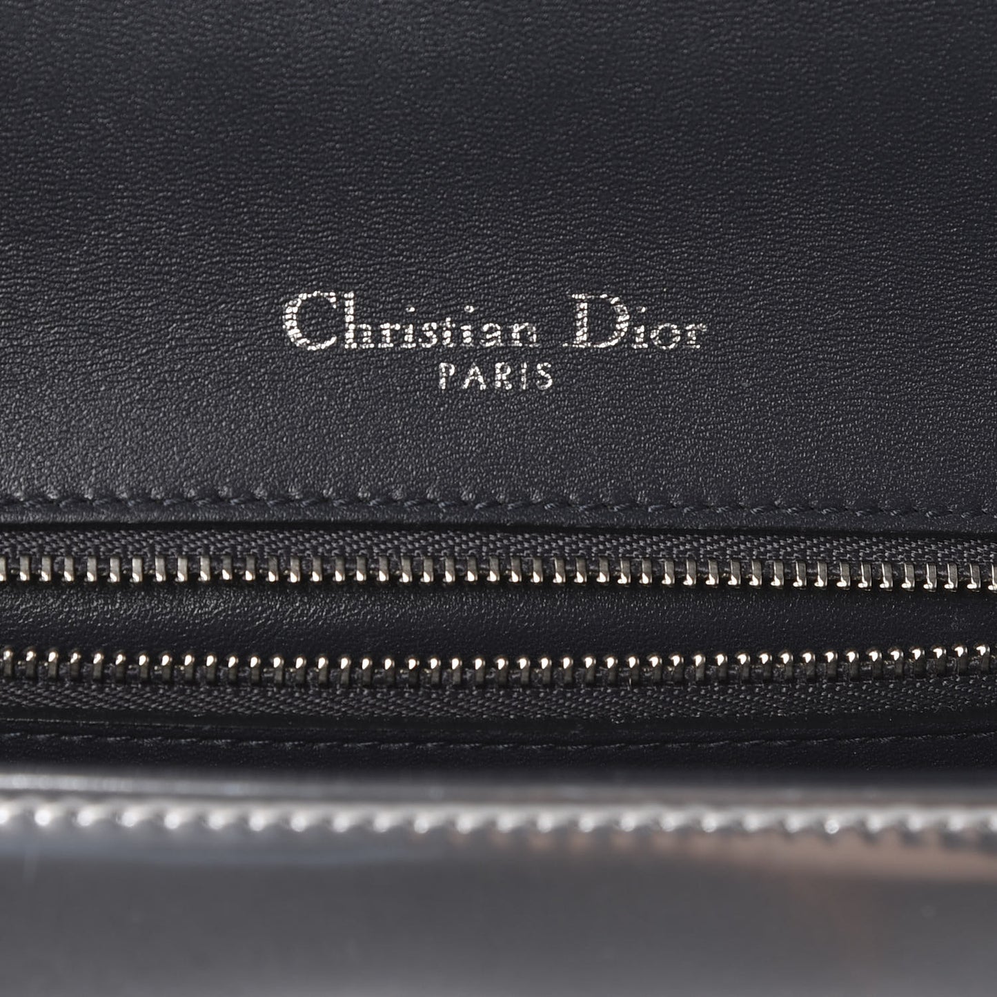Metallic Patent Micro-Cannage Medium Diorama Flap Bag Silver