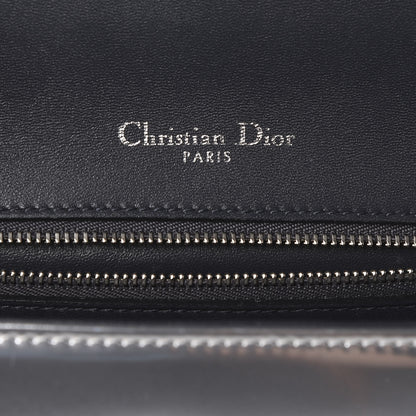 Christian Dior Metallic Patent Micro-Cannage Medium Diorama Flap Bag Silver 7 of 12