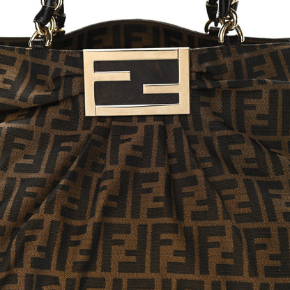 Fendi Zucca Mia Tote Tobacco 9 of 12