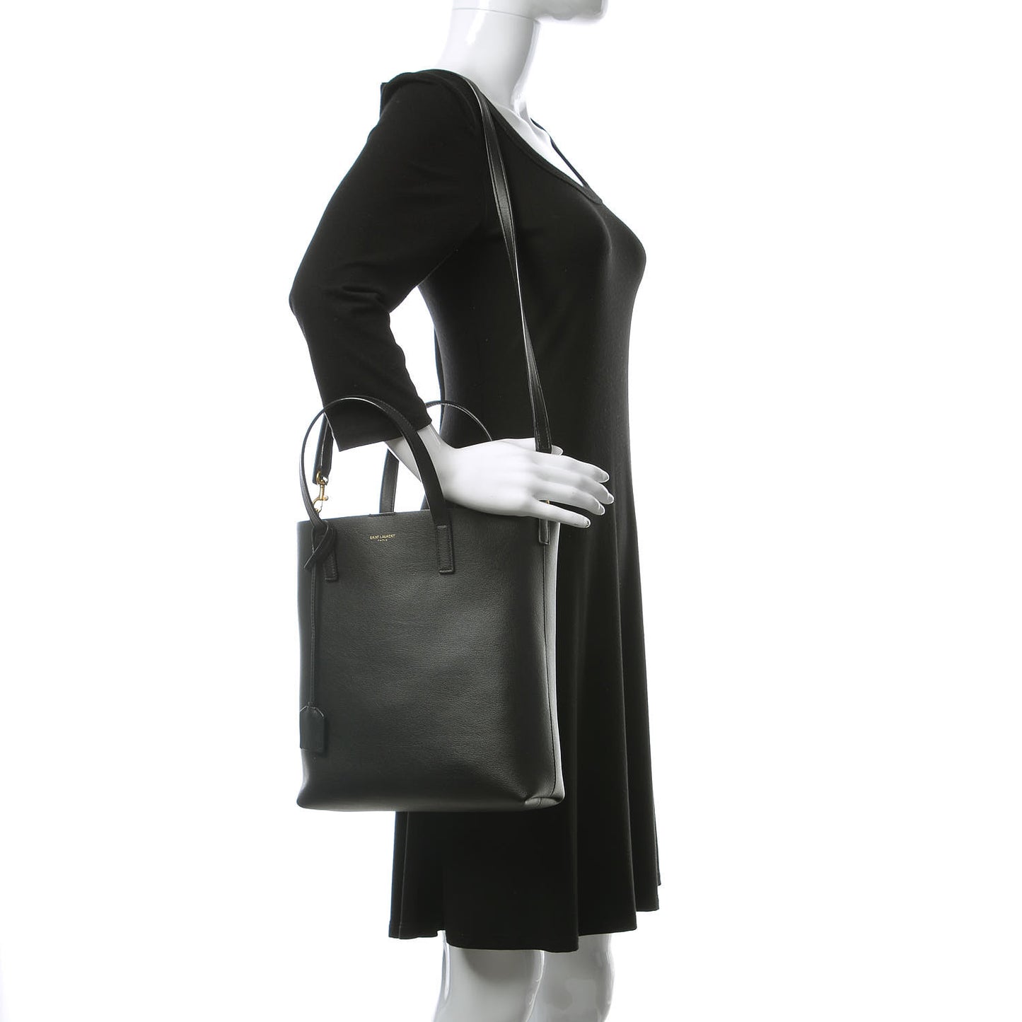 Calfskin Toy Shopping Tote Black